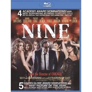 NINE - Blu-ray DVD -PG-13 -  9 Golden Globe Awards  -NEW Sealed